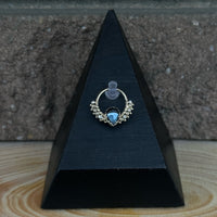 Black Star Sapphire in Yellow Gold