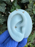 Labradorite bullet-cuts