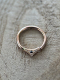 Garnett in yellow gold